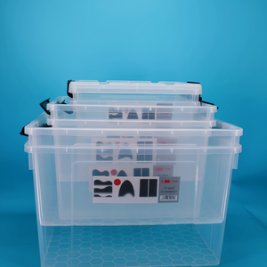 <strong>Large</strong> Clear Transparent PP Classic Folding Multifunction Stackable <strong>Plastic</strong> Storage <strong>Boxes</strong> for Clothing Rectangle Shape 6L - Product Image 2