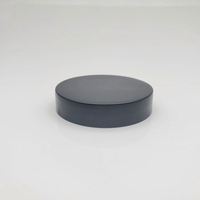 Capsules à vis lisses de bonne qualité, noires, 48-400, 48 mm, couvercles en plastique pour pots en PET