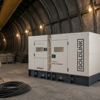 Genset Diesel Perkins 90KW Generator Diesel Silent 113KVA Kedap Suara Berpendingin Air Pembangkit Listrik AC Tiga Fasa dengan ATS