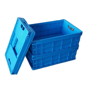 Nhà máy công nghiệp phong cách nhựa gấp hộp lưu trữ bin Giỏ nhựa colapsible hộp Stackable <span class=keywords><strong>container</strong></span> <span class=keywords><strong>Box</strong></span> trường hợp với nắp - Product Image 6