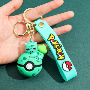 80 Tipos de Llaveros de Goma 3D de Anime Pokémon, Colgantes de PVC de Dibujos Animados, Pikachu, Gengar, Charmander, Eevee, Llavero de Silicona de Pokémon - Product Image 5