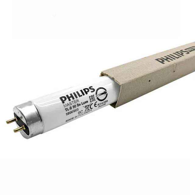 D65 Light Tube Master Tld 18W 2ft Fluorescent Lamp with 1 Year Warranty 95% CRI for Color Light Box
