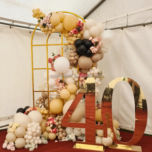 Números Acrílicos Grandes Dorados, Número Gigante Económico 09, Números Acrílicos para Decoración de Bodas y Fiestas - Product Image 2