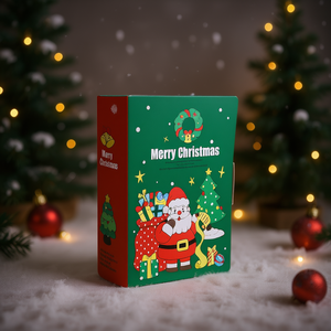 Caja de Dulces Navideña con Forma de Libro, 10 Piezas, Diseño de Papá Noel, Cajas de Regalo para Fiestas - Product Image 2