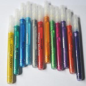 Ensemble de stylos marqueurs à paillettes personnalisés pour le dessin sur roche, pierre, métal, porcelaine, verre, bois, tissu - Product Image 2