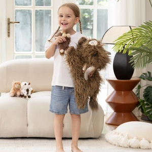 Nouvelle Peluche Vache des Highlands écossaise en Coton Biologique, Douce et Cuddly, Jouet de <span class=keywords><strong>Ferme</strong></span> Anti-Stress, Meilleure Vente - Product Image 4