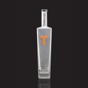 Botella <span class=keywords><strong>de</strong></span> Licor <span class=keywords><strong>de</strong></span> Vodka/Ginebra Blanca Esmerilada al por Mayor, 700ml, para <span class=keywords><strong>Bar</strong></span> - Product Image 1