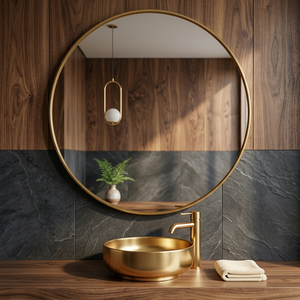 Espejo de Baño con Iluminación LED Antivaho, Montado en la Pared, Marco de Aluminio, Interruptor Táctil Inteligente, Diseño Moderno para Uso en Hoteles - Product Image 2
