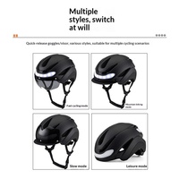 Casque de vélo électrique Fengyu certifié CE avec clignotants intelligents, lumière d'avertissement nocturne, protection, demi-casque, lentille magnétique pour le cyclisme