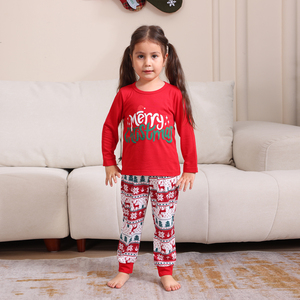 2024 Eltern-Kind-Hauskleidung Paar Kid Bady Nachtwäsche Cute Deer Monogrammed Family <span class=keywords><strong>Christmas</strong></span> Pyjamas Set - Product Image 5