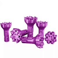 Foret DTH CIR110 Mining Button Bit Pression d'air inférieure DTH Marteau Foret Puits d'eau