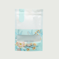 Sacs Ziplock Mylar avec fenêtre pour bonbons, chocolat, sacs en plastique refermables avec fermeture à glissière, pochette pour emballage alimentaire