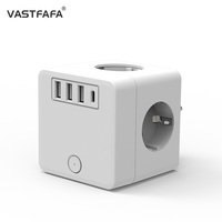 Adaptateur de voyage universel pour ordinateur portable VASTFAFA International 3USB Type-C à montage mural, haute qualité, approuvé CE ROHS, ignifuge