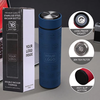 Thermos intelligent en acier inoxydable avec logo personnalisé, affichage de la température, infuseur à thé, isolation thermique de 6 à 12 heures