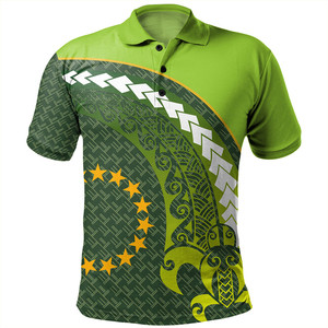 Chemises polo à manches courtes personnalisées des îles Cook en vrac, imprimé tribal de <span class=keywords><strong>tatouage</strong></span> de <span class=keywords><strong>tortue</strong></span>, polyester, séchage rapide, taille plus - Product Image 1