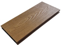 Planche de terrasse en WPC antidérapante et durable, design moderne pour entrepôt de parc de jardin en teck de chêne avec techniques brossées