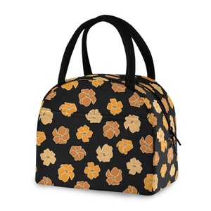 Hawaii Puakenikeni Portable Lunch Bag Zipper Thermal Insulated Food Storage Cooler Bag Lunch Box Insulated Bag for Casual Work - Product Image 2