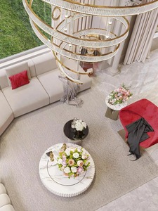 Villa d'hôtel de luxe au design italien moderne, rendu 3D architectural de la <span class=keywords><strong>maison</strong></span>, design d'intérieur, salle de bain, salon, hall - Product Image 5