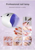 Sèche-ongles professionnel pour vernis gel, lampe UV LED avec 4 réglages de minuterie pour usage domestique et en salon