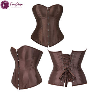 Corset sexy en dentelle respirante, <span class=keywords><strong>bustier</strong></span> overbust, design à la mode, vêtement moulant en satin <span class=keywords><strong>pour</strong></span> la taille - Product Image 6