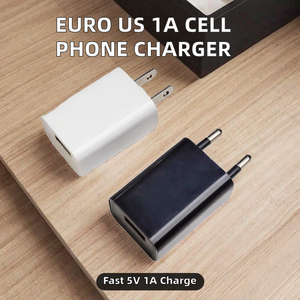 Chargeur de <span class=keywords><strong>téléphone</strong></span> <span class=keywords><strong>portable</strong></span>, adaptateur secteur mural <span class=keywords><strong>Euro</strong></span>/US, 5V/1A 5W USB, protection OTP, <span class=keywords><strong>téléphone</strong></span> mobile - Product Image 2