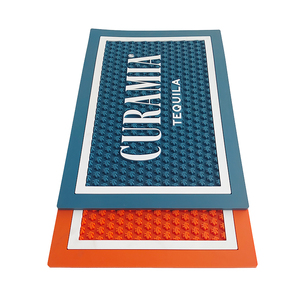 Custom Printed Silicone PVC Bar <b>Runner</b> Rubber Spill Mat Beer Drip Tray Non Slip Pub Rail Mat Service Mat for Bars - Product Image 5