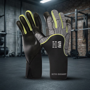 Gants de gardien de but personnalisés, latex allemand épaissi de 4 mm, coupe hybride antidérapante, enveloppes pour les doigts et le pouce, gaufrage au dos, impression en silicone - Product Image 4