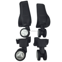 Roues de remplacement doubles rotatives pour chariot à bagages et valises, pièces de rechange pour bagages