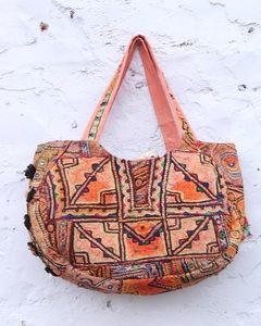 Handcrafted Bohemian Purses Banjara Canvas Bags with Zipper Closure Customizable Shape Tribal Embroidery & Mirror <b>Work</b> - Product Image 1