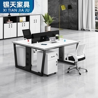 Ensemble de bureaux XTBGZ-061 modernes en forme de L Bureau du personnel et chaise Table de travail en mélamine Mobilier de bureau