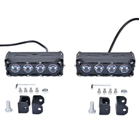 Projecteurs LED pour voiture 12-50V 50W, éclairage de travail tout-terrain avec garantie de 12 mois, aluminium, 4 lentilles