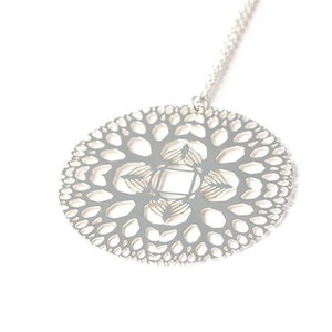 Yiwu Aceon acciaio inossidabile espandibile Fibonacci balanced energia <span class=keywords><strong>maschile</strong></span> e <span class=keywords><strong>femminile</strong></span> del pendente del seme della vita di Merkaba - Product Image 4