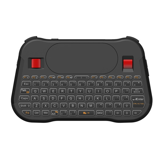 Ultra Thin Wireless Portable T18 PRO Mini Keyboard Big Touchpad Mouse Wheel RGB Backlight Li-battery Keyboards Factory