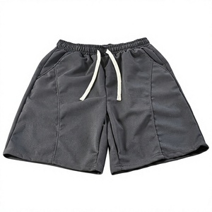 Mens <b>Lightweight</b> Woven Polyester/Cotton <b>Cargo</b> <b>Shorts</b> Elastic Mid Waist Casual Utility with Multi Pockets for Summer Outdoor - Product Image 1
