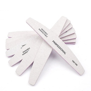 Dũa móng chuyên nghiệp hình bán nguyệt, dũa móng hình chuối, dũa móng giấy nhám có thể giặt được, độ nhám 80/80 - Product Image 3