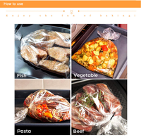 Sac de cuisson en nylon de qualité alimentaire, durable et résistant à la chaleur, thermoscellable pour la cuisson du dindon, emballage en gros, taille personnalisée OEM