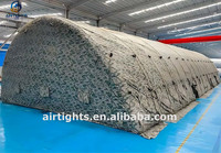 Tentes gonflables de camouflage géant personnalisé de structure gonflable extérieure de fournisseur professionnel d'abri de secours de réfugié