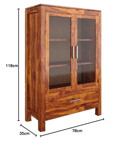 Mueble de Cocina Jodhpuri Woods Hepburn con Acabado Miel, Armario de Almacenamiento de Madera Maciza, Mueble para TV Tradicional, Elegante y Duradero para el Hogar - Product Image 4