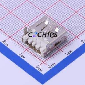 USB-307D USB Connector Through hole Component (THT) Connector Type-A USB 2.0 Female Sink Board - Product Image 2