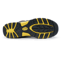 Chaussures de sécurité S3 imperméables MAXITOUGH à coupe moyenne en cuir, résistantes à l'huile, avec semelle en caoutchouc PU, anti-perforation et embout en acier