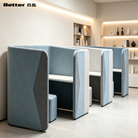 Bureau insonorisé moderne et réglable avec cloison pour la maison ou le bureau privé