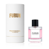 Flacon de parfum en verre carré unique de 50ml 30ml 100ml flacon vaporisateur de parfum de fabricant en gros avec boîte