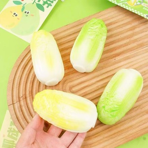 ของเล่นบีบผักกาดจีนแบบนุ่มเหมือนจริง บรรเทาความเครียด ของขวัญสำหรับเด็กและผู้ใหญ่ ช่วงวันทำงานหนัก ช่วงเวลาผ่อนคลาย ของเล่นขายส่ง - Product Image 3