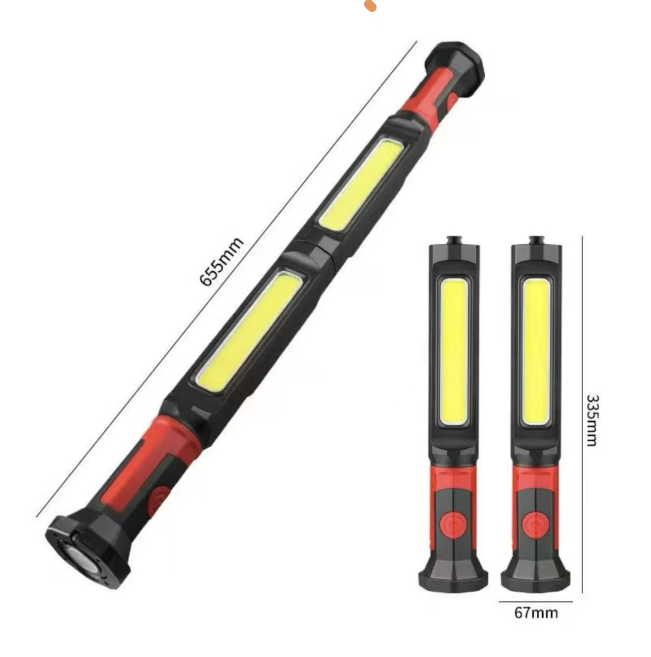 COB LED Work Light Cordless Magnetic Inspection Lamp Car Repair Home Garage Emergency USB Charging Flashlights Torches