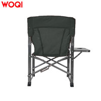 WOQI Cadre en fer Chaise de réalisateur pliante Porte-gobelet Table d'appoint-Durable Portable Design moderne Camping en plein air Pêche Plage Parc