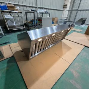 Hotte de cuisine électrique en acier inoxydable de 48 pouces, 2000 m³/h, sans conduit de tirage, avec filtre à déflecteur, double moteur et affichage numérique - Product Image 4