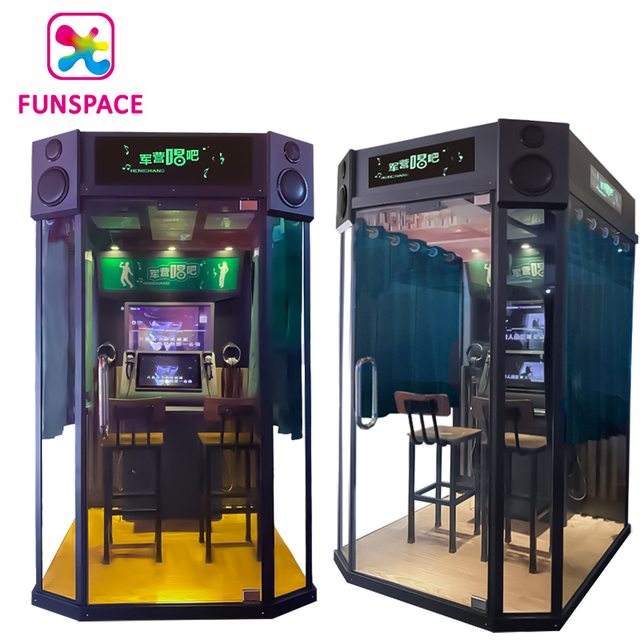 Wholesale Coin Game Machine Singing Karaoke Room Jukebox Indoor Playground Mini Ktv Karaoke Booth