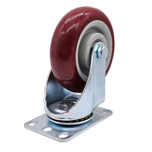 Drehbare Lenkrollen mit Oberplatten, 360° Rotation, 4 Zoll PVC/PP, Langlebig für Kleine Trolleys, Wagen, Möbel, Rollwagen, Werkbänke - Product Image 3