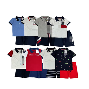 Set di <span class=keywords><strong>abbigliamento</strong></span> estivo per bambini Set di <span class=keywords><strong>abbigliamento</strong></span> Casual da bambino con lettere stampate da bambino Set di <span class=keywords><strong>abbigliamento</strong></span> Casual da 2 a 10 anni - Product Image 1