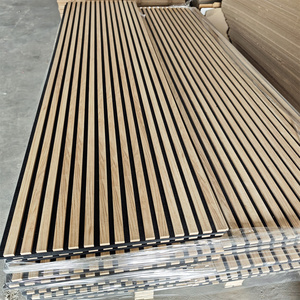 แผ่นอะคูสติกโค้งร่อง 1220x2440 มม. วัสดุ MDF กันน้ำ สำหรับใช้ในโรงพยาบาล โรงแรม และบ้านพัก - Product Image 3
